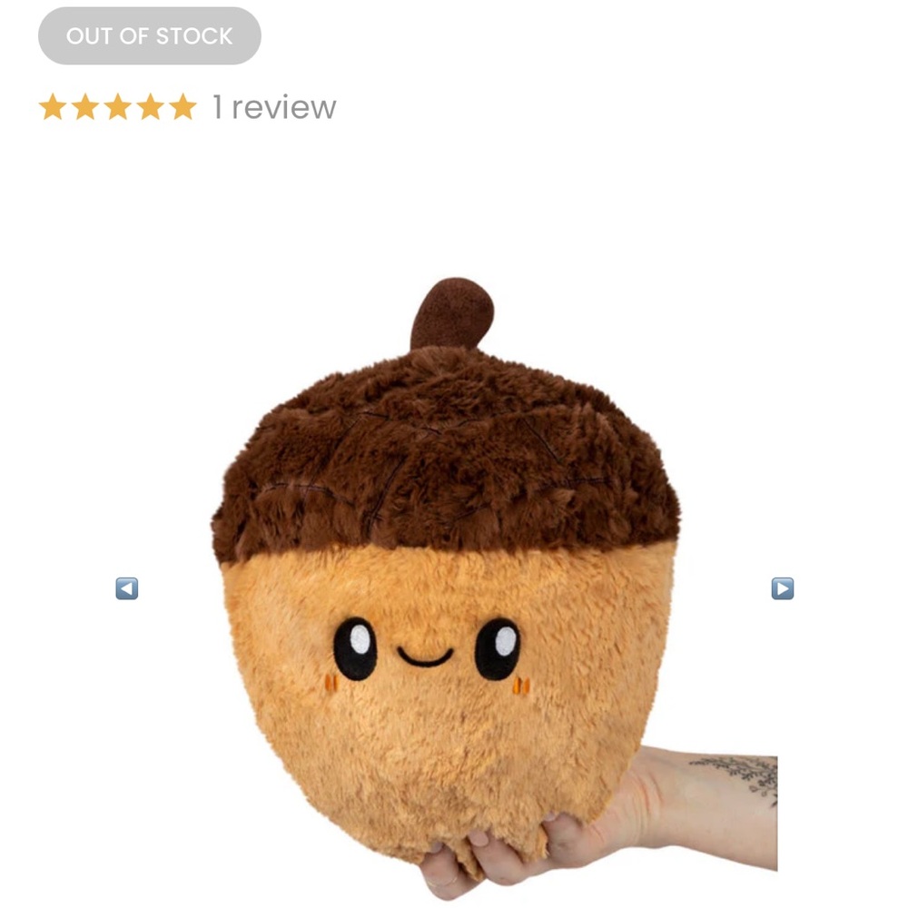 Squishable Mini Acorn Plush - Picture 3 of 5